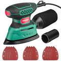 HYCHIKA 140W Detail Mouse Sander – 13000 OPM with 12 Sanding Sheets