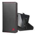 TORRO Leather Wallet Case for Samsung Galaxy S25 Ultra - Black & Red