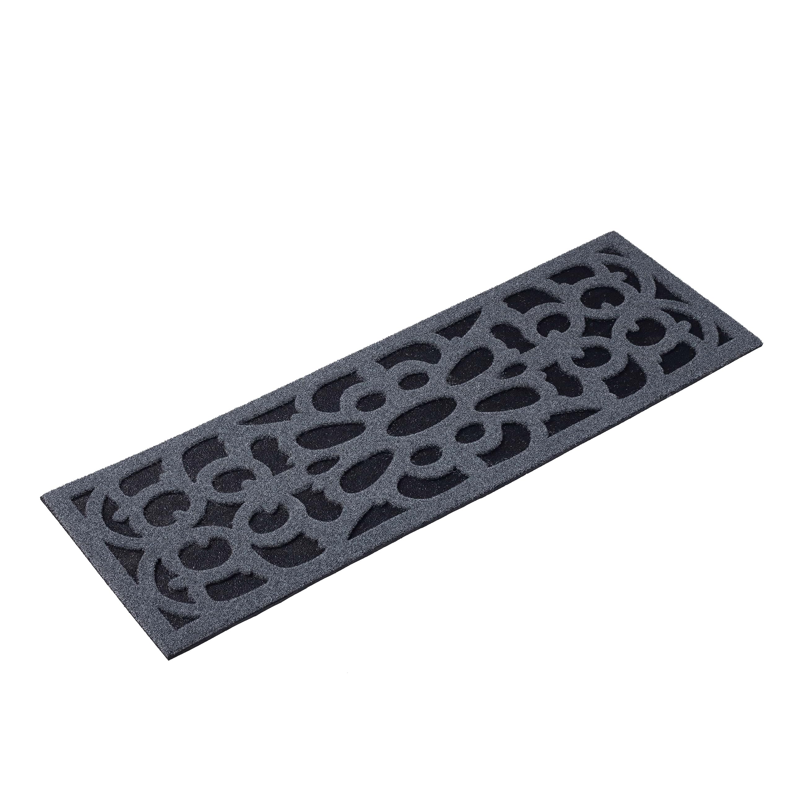 Nicoman Narrow Doormat – Victorian Recycled Rubber Heavy Duty Mat, 75x25cm