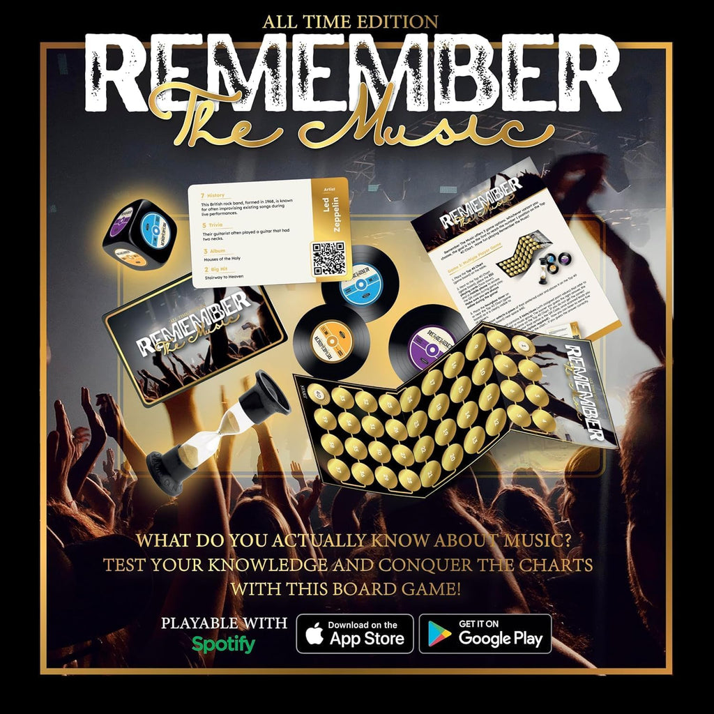Remember The Music Trivia Board Game by Snaps – All Time Edition