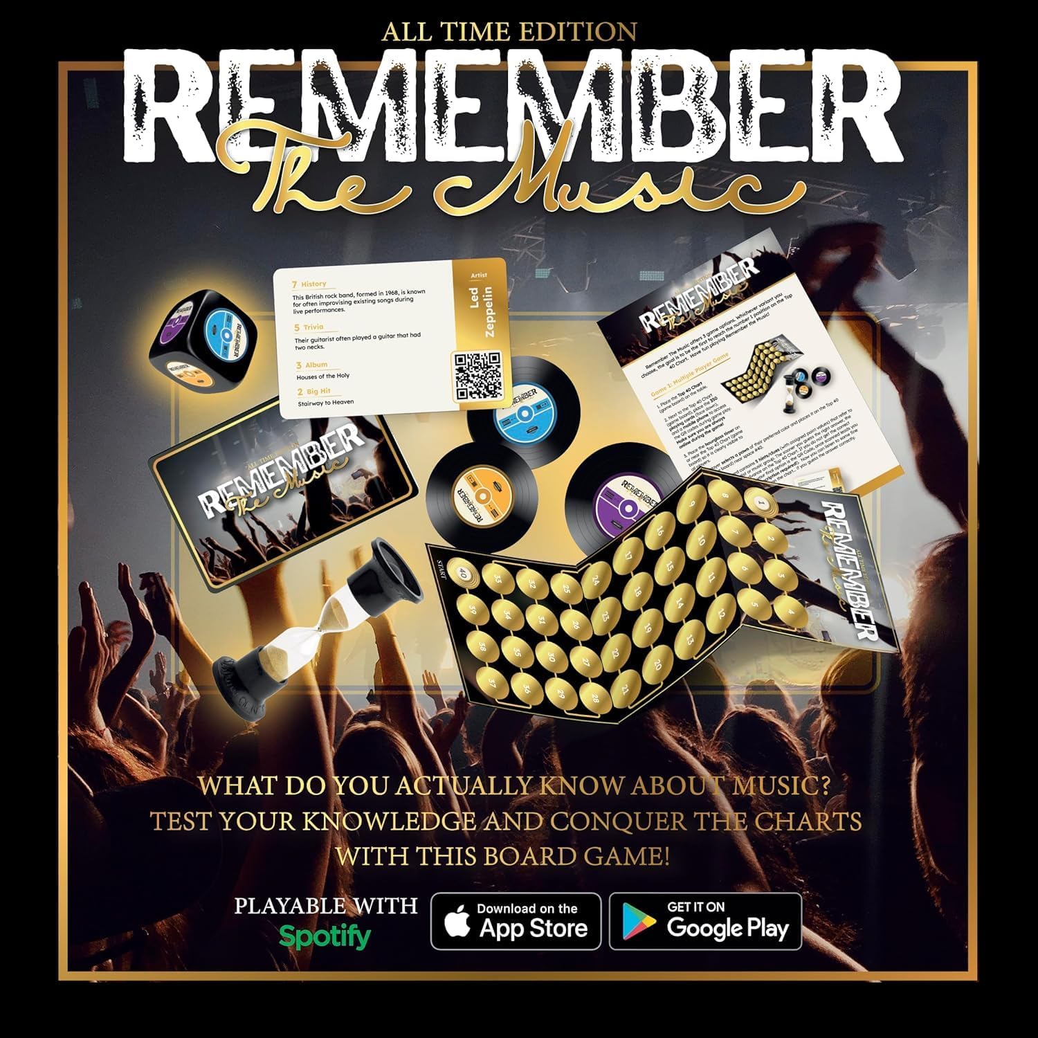Remember The Music Trivia Board Game by Snaps – All Time Edition