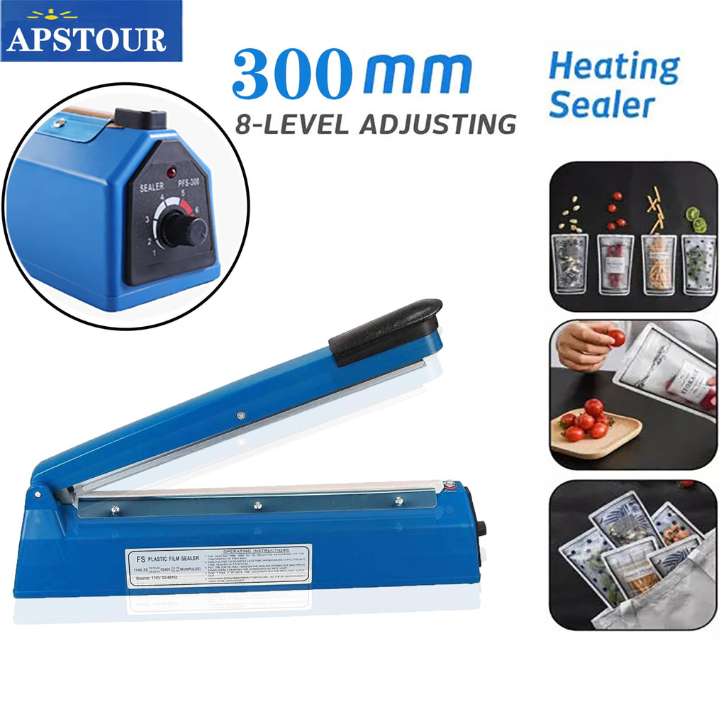 12" Impulse Heat Sealer – 8 Modes for Plastic & Poly Bags