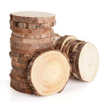 YOUNTHYE 30PCS Unfinished Natural Wood Slices | 9-10cm Pine Log Circles