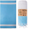 MyStilo Recycled Cotton Hammam Towel – Eco-Friendly Dark Turquoise