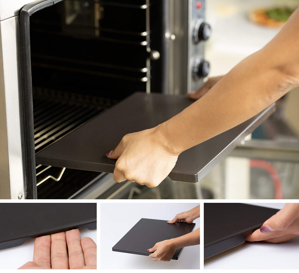 Rocksheat Ceramic Coating Pizza Stone – 30x38cm Rectangular Baking Stone