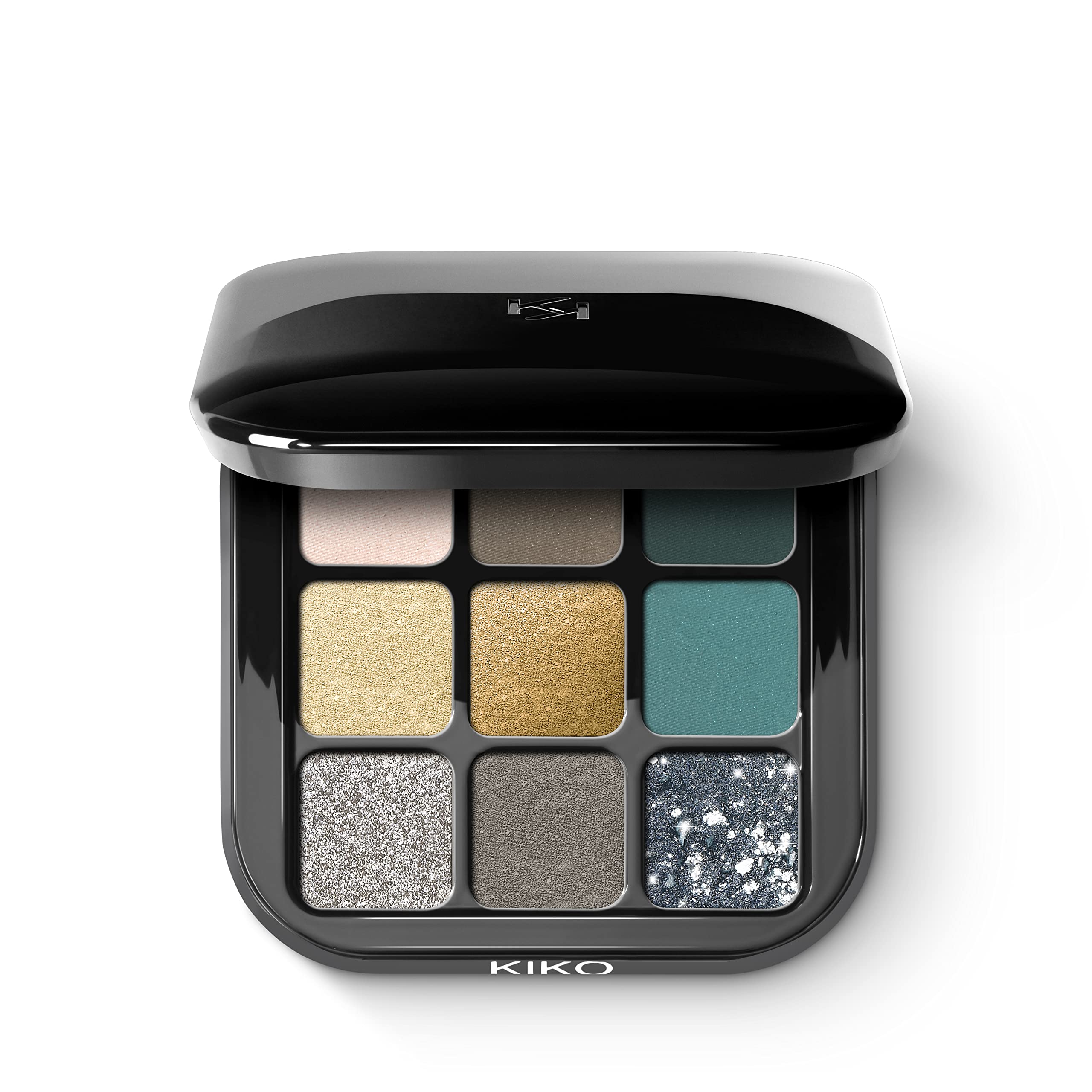 KIKO Milano Glamour Multi Finish Eyeshadow Palette 06 | 9 Pigmented Shades
