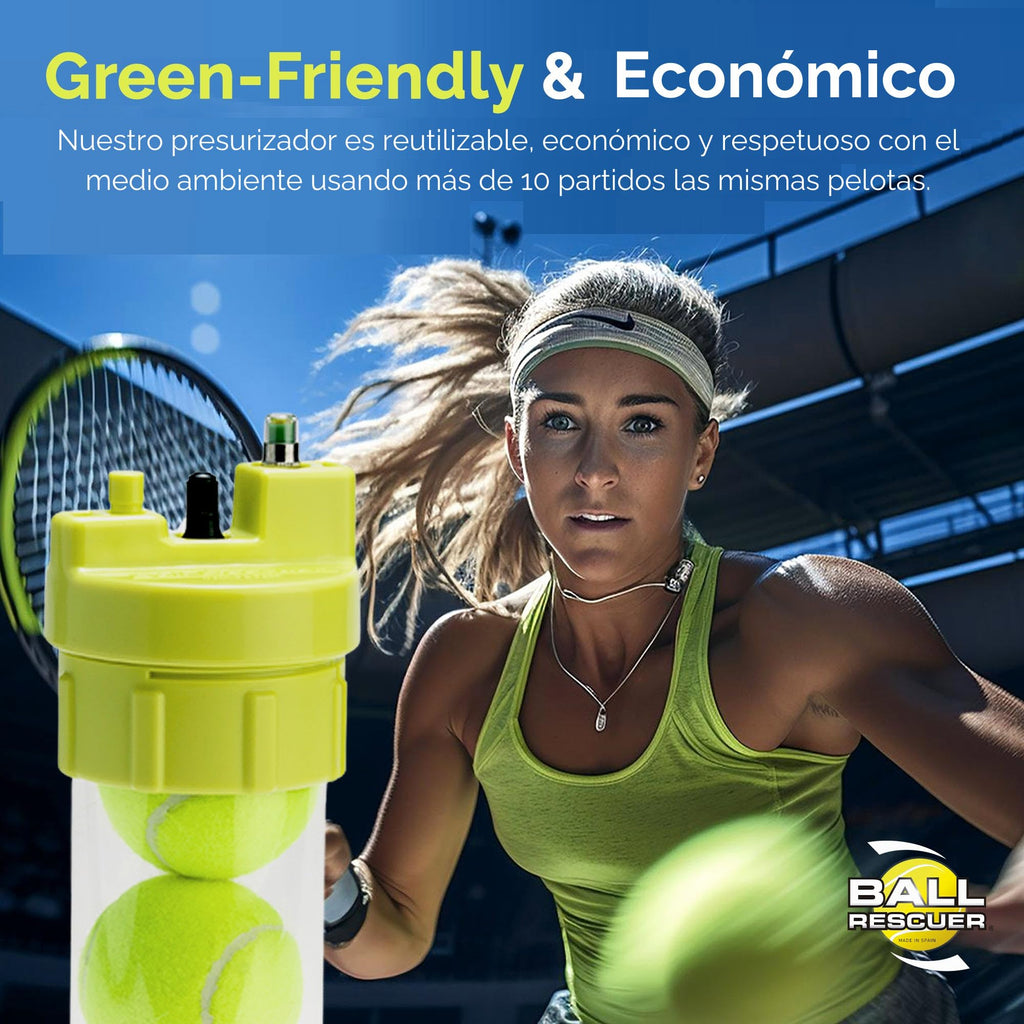 Ball Rescuer Tennis and Padel Ball Pressurizer with Premium Pump