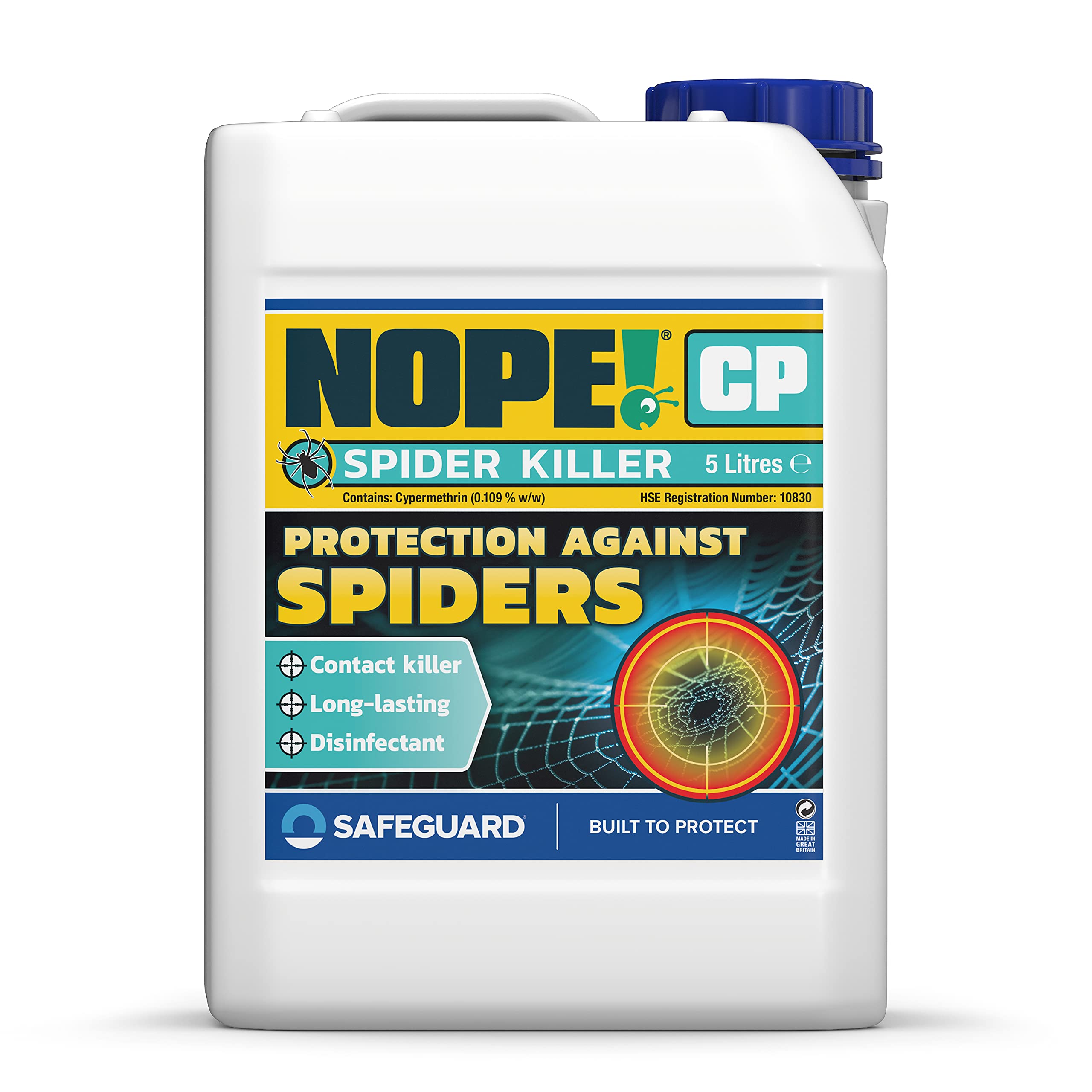 NOPE! CP Spider Killer Spray & 5L Sprayer | Odourless Residual Treatment