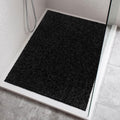 Lurowo Non-Slip Loofah Shower Mat | 60x80cm Quick Dry Anti-Mould - Black
