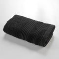 Douceur d'Intérieur, Tendresse Guest Towel 30 x 50 cm Black Sponge Plain