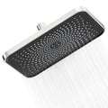 FRIYOYA 10 Inch Square Rainfall Shower Head – High Pressure Matte Black