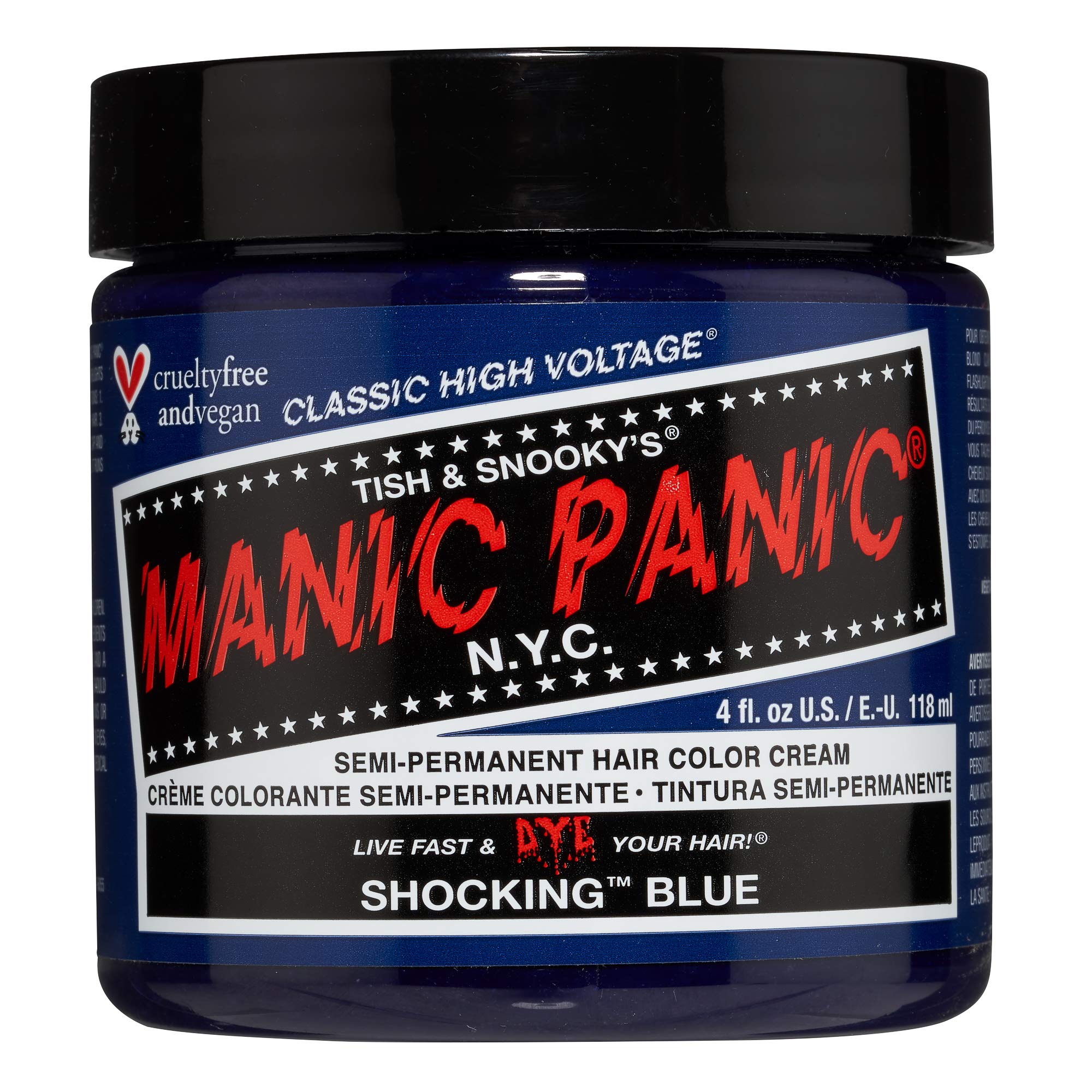 Manic Panic Shocking Blue High Voltage Semi-Permanent Hair Dye - 118ml