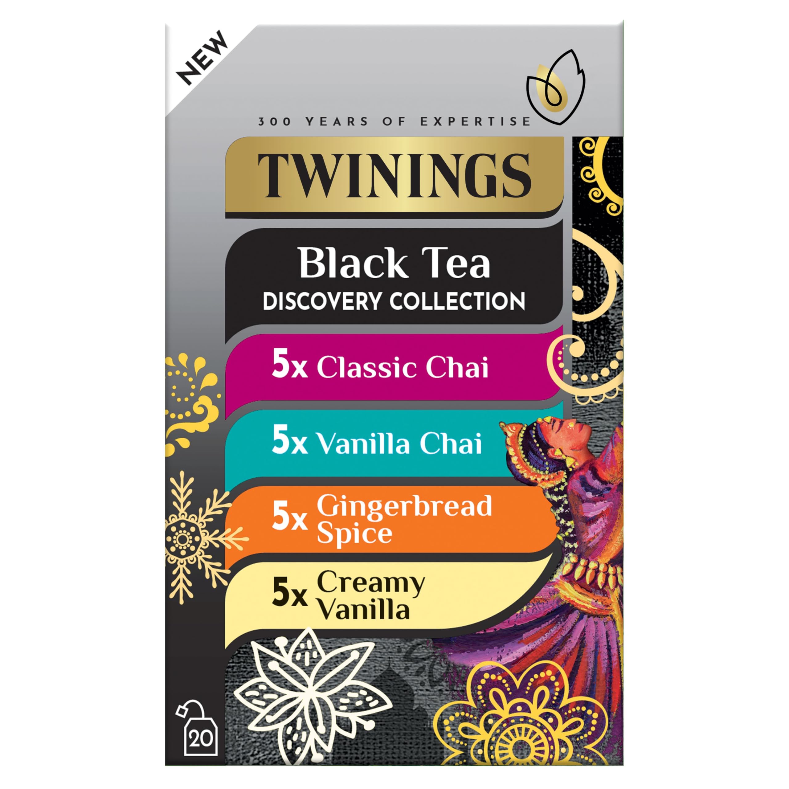 Twinings Black Tea Disc Collection - Gourmet Tea Bags - 80 Count
