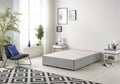 Bed Centre Galaxy Grey Fabric Divan Base Drawers And Headboard. Size 3FT 4FT 4FT6 5FT 6FT Choose Delivery Day And Date At Checkout