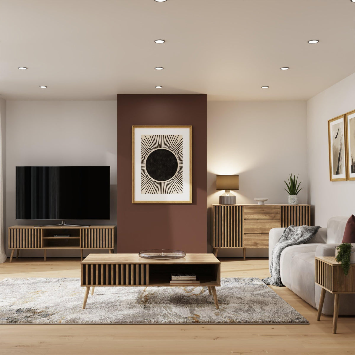 GFW Rowan TV Unit Oak - image 4