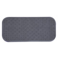 MSV Premium Non-Slip Shower Mat - Grey Antibacterial - 36 x 97 cm