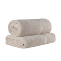 Superior Egyptian Cotton 2-Piece Solid Bath Sheet Set, Bath Sheet 34” x 68”, 800 GSM, 2-Pieces, Stone - image 1