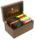 Twinings Luxury Wooden Tea Chest – 2 Compartment Dark Gold Gift Box