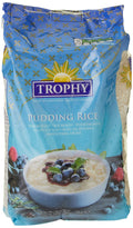Trophy Pudding Rice – Short-Grain White Rice, 2 kg (Pack of 6)