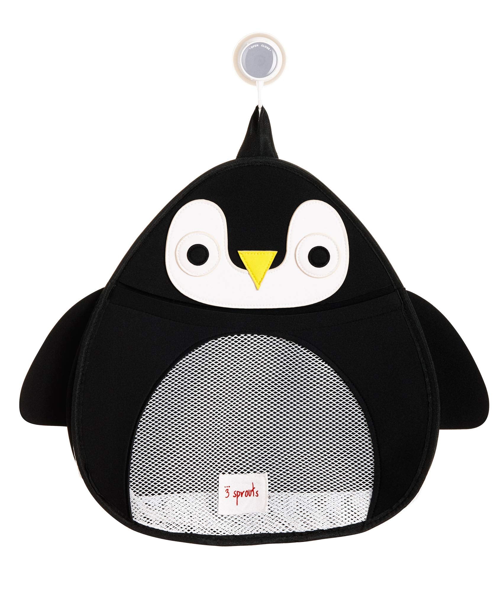 3 Sprouts Penguin Bath Toy Storage Caddy – Mesh Shower Organizer