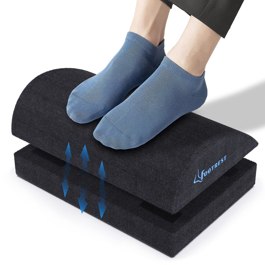 Jolof Store Ergonomic Foot Rest – Adjustable Memory Foam Desk Footrest