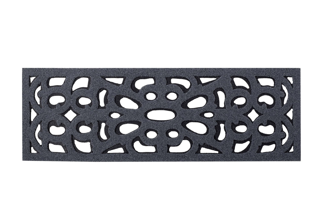 Nicoman Victorian Narrow Doormat – Recycled Rubber Outdoor Mat (4 Pack)