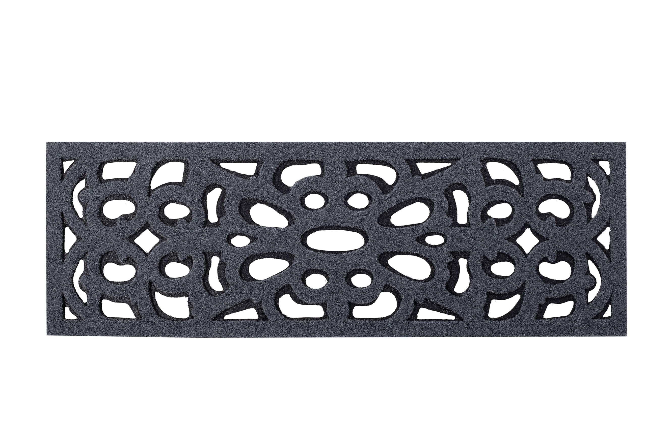 Nicoman Victorian Narrow Doormat – Recycled Rubber Outdoor Mat (4 Pack)