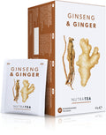 Nutra Tea Ginger & Ginseng Herbal Tea - 80 Individually Wrapped Bags