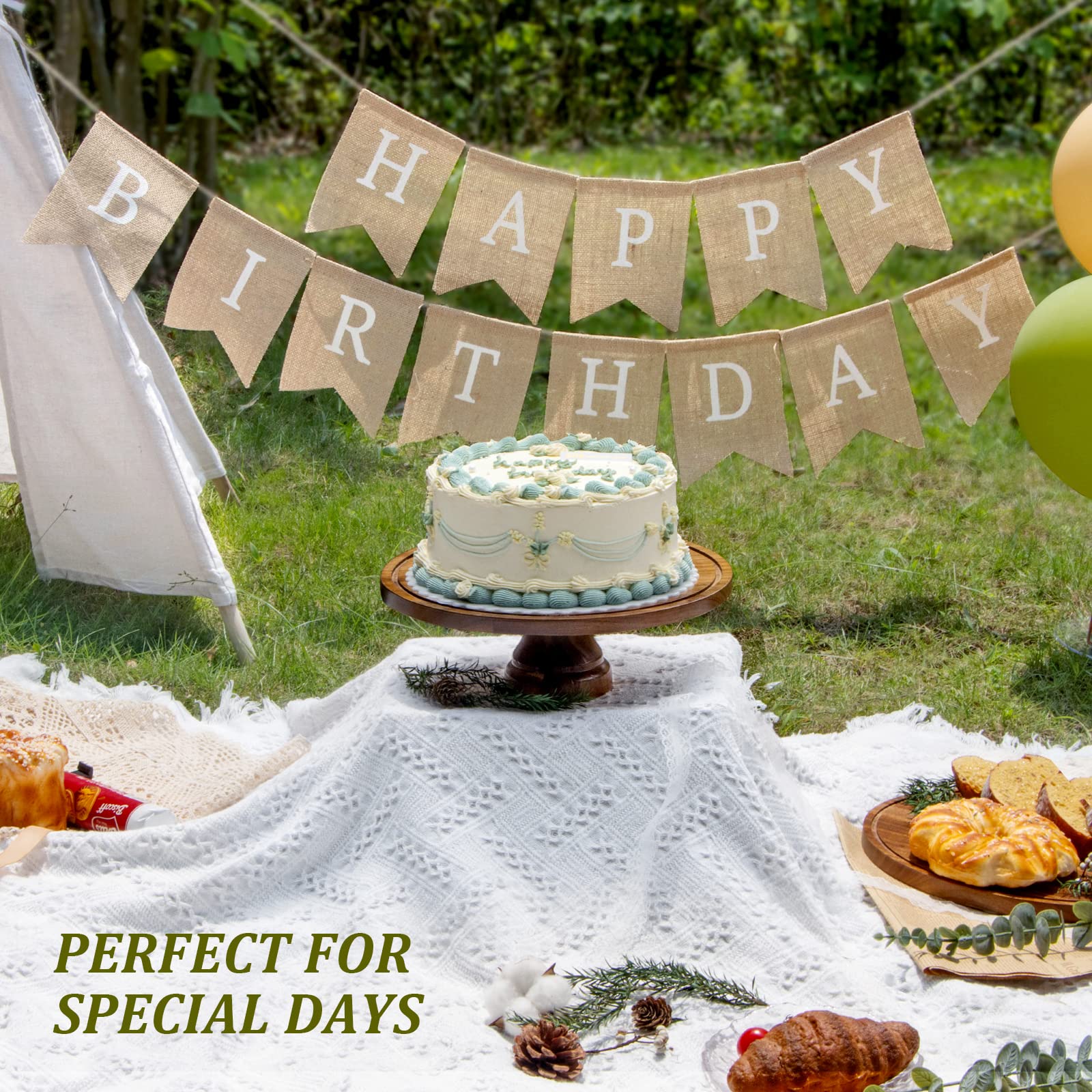 ANBOXIT Acacia Wood Cake Stand with Acrylic Dome Lid – Footed Display