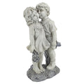 Design Toscano Young Sweethearts Kissing Children Garden Statue, 22 Inch