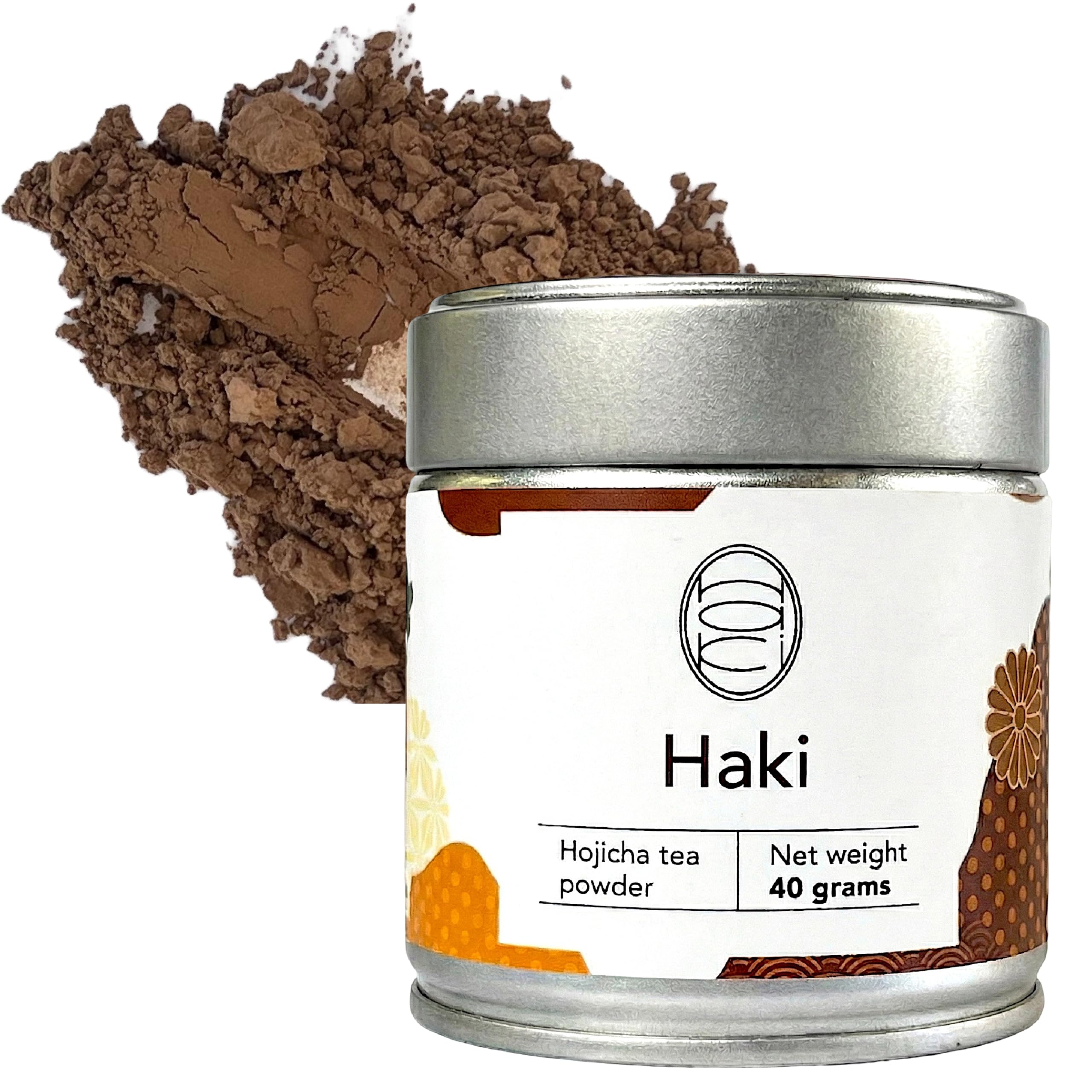 HAKI TEA Houjicha Powder | Dark Roasted Kyoto Japanese Green Tea - 40g