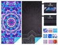 Haleey 2-Pack Microfibre Beach Towels | 180x80cm Oversized Sand-Free