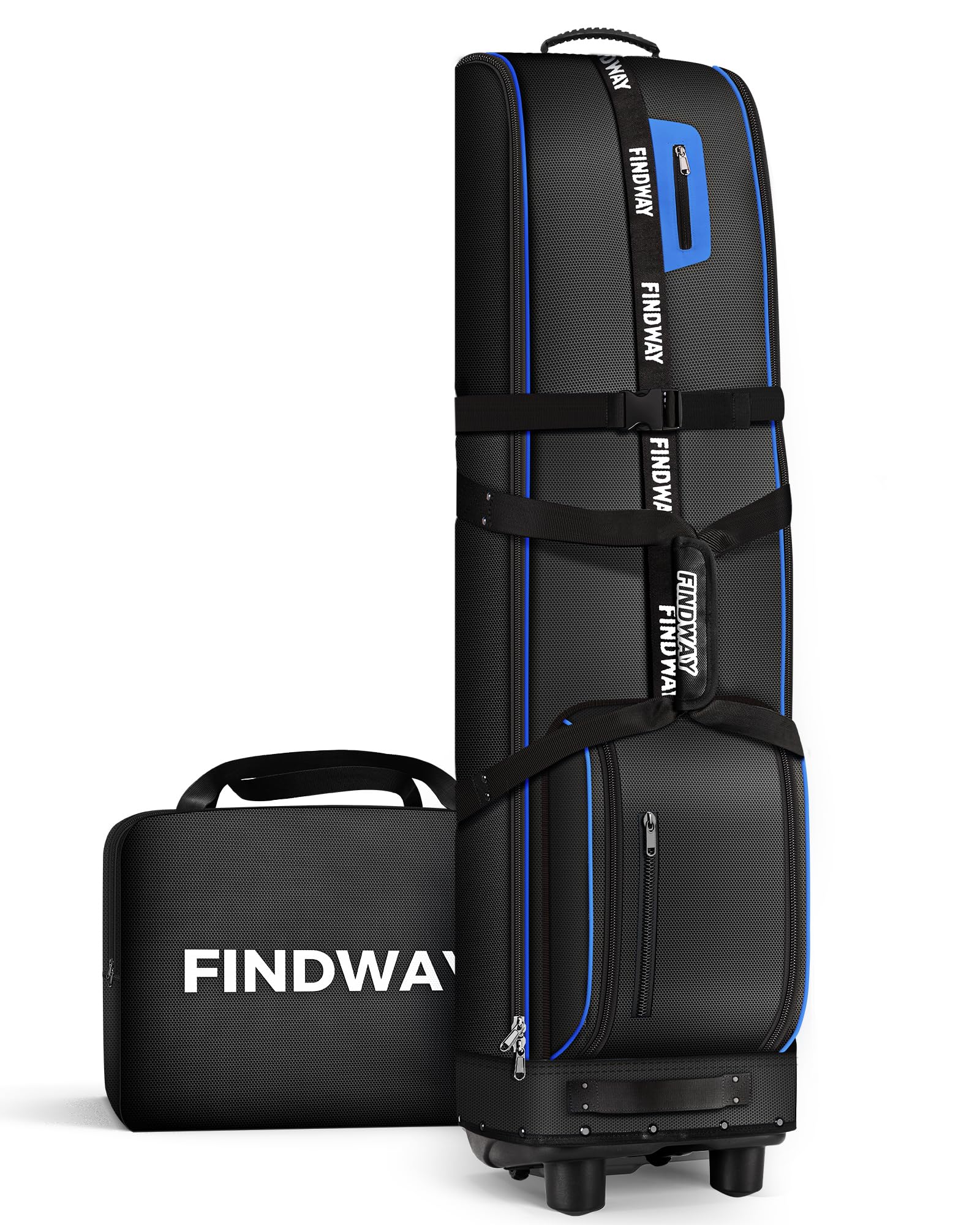 Findway Golf Travel Bag with Wheels | 1680D Waterproof Oxford Flight Case
