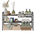 NETEL 2-Tier Under Sink Storage Organiser | Adjustable Stainless Steel