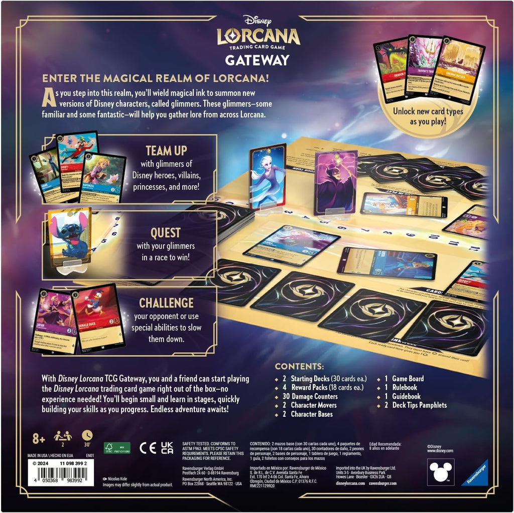Disney Lorcana Gateway Trading Card Game - 2 Player Starter Set