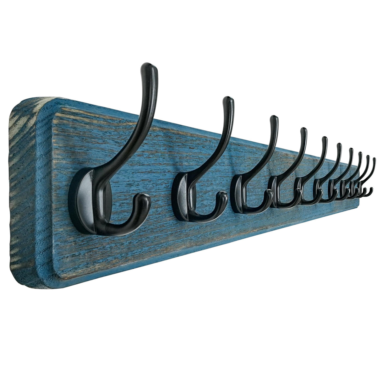 Dseap Coat Rack Wall: 97cm Long, Patented, Heavy-Duty, 10-Double-Hooks Wooden Wall Mounted Coat Rack Coat Hanger Hook Rail for Winter Coats Hat - image 1