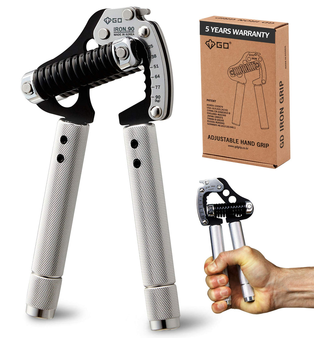 GD Iron Grip EXT 90 Adjustable Hand Strengthener | 25-90kg Forearm Trainer