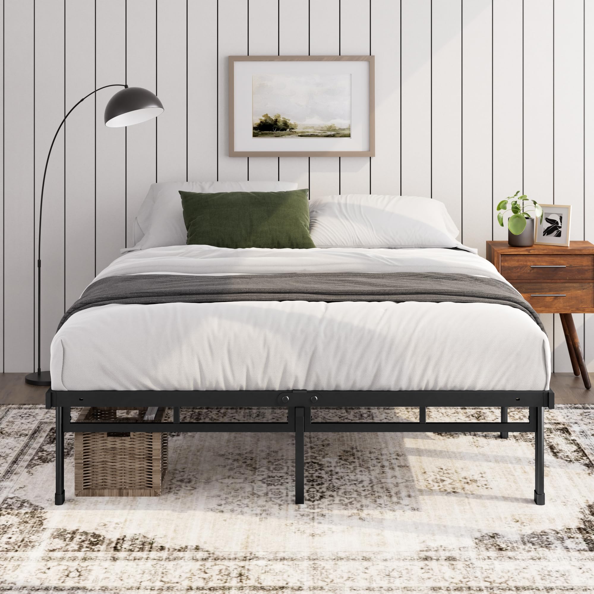 Zinus Justin Super King Metal Bed Frame | 180x200cm Steel Slat Support