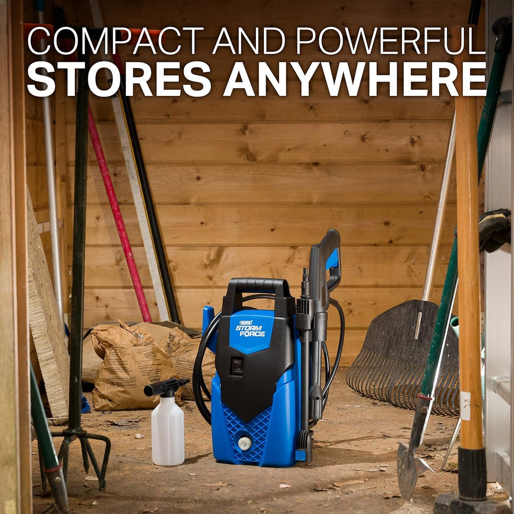 Draper Storm Force Pressure Washer | 1400W 105Bar Jet Power Washer