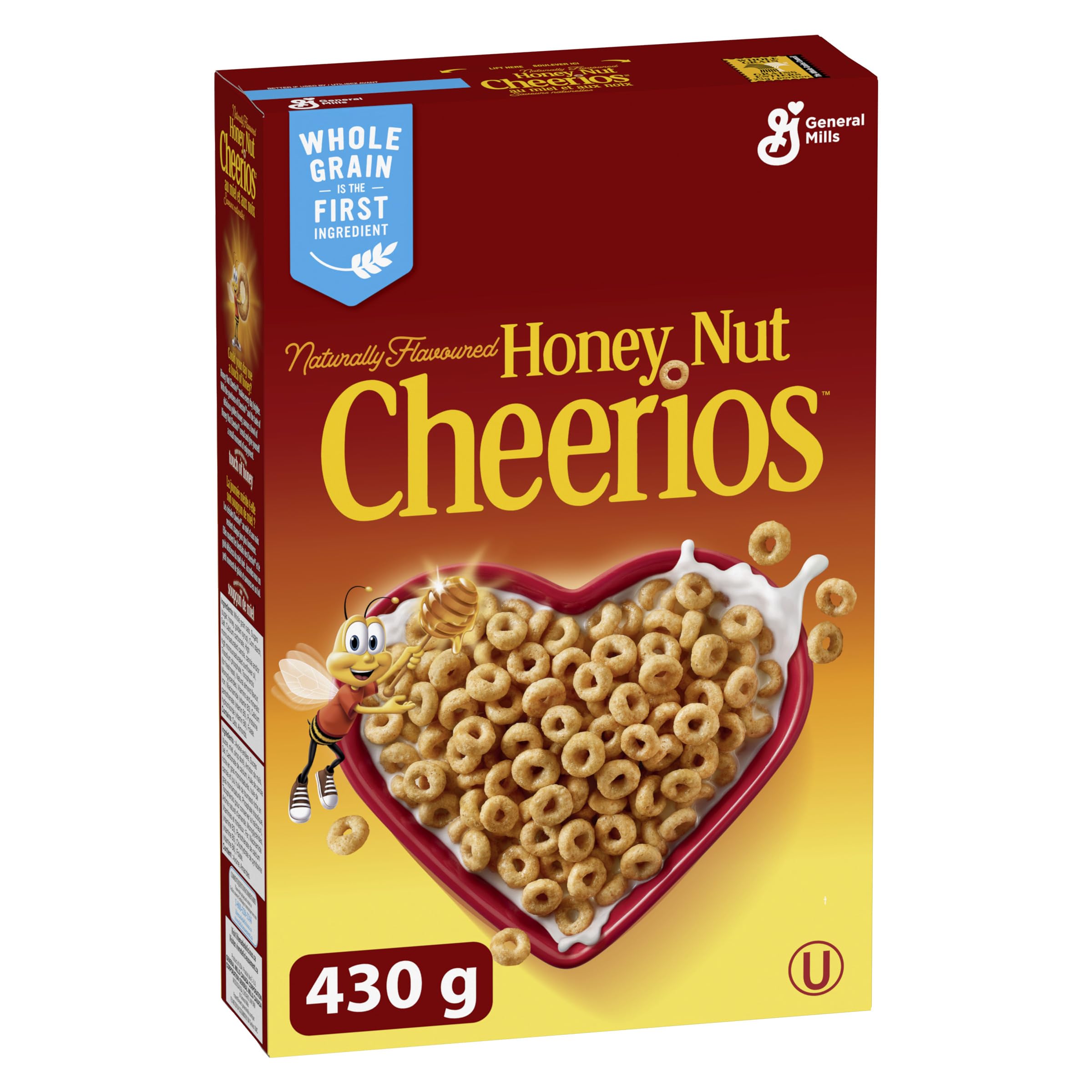 General Mills Honey Nut Cheerios Cereal - Whole Grain Oats, 430g