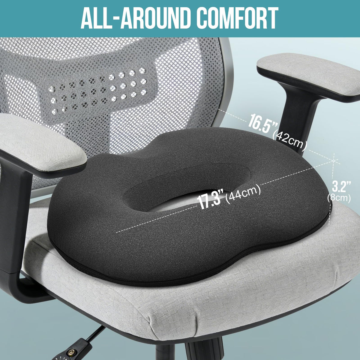DmTown Donut Cushion for Hemorrhoids, Coccyx Cushion for Tailbone Pain - image 2