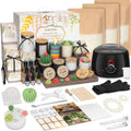 ZEROMX Candle Making Kit with Electric Wax Melter - 103PCS Soy Wax DIY Set