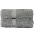 Sue Rossi Egyptian Cotton Hand Towels | 600gsm Soft Pack of 2 – Silver