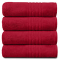 GC Gaveno Cavailia Egyptian Cotton Hand Towels - Red, 4 Pack