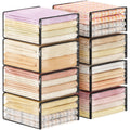 Lifewit 8 Pack Clear Storage Bags with Zips, 36L Clothes Storage Bags - image 1