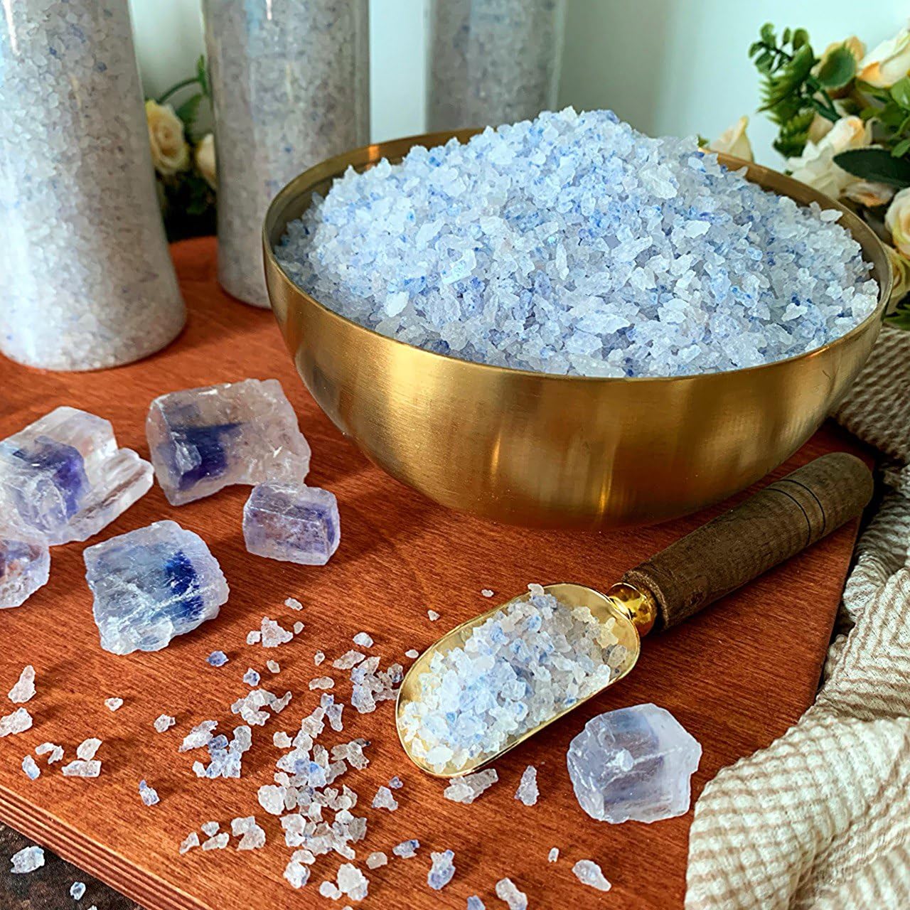 Jolof Store Persian Blue Salt Crystals – 250g Coarse Mineral Salt