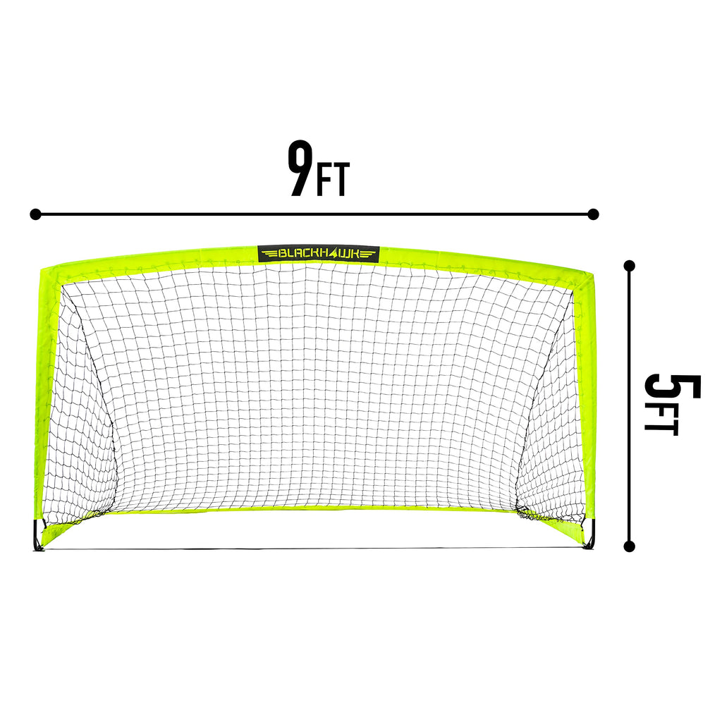 Franklin Sports Blackhawk Portable Soccer Goal | 9' x 5'6" Pop-Up Net