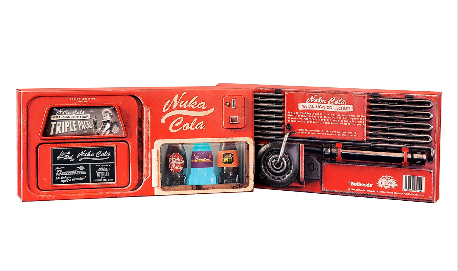 Snaps Fallout Nuka Cola Metal Sign Triple Pack – Glow in the Dark Set