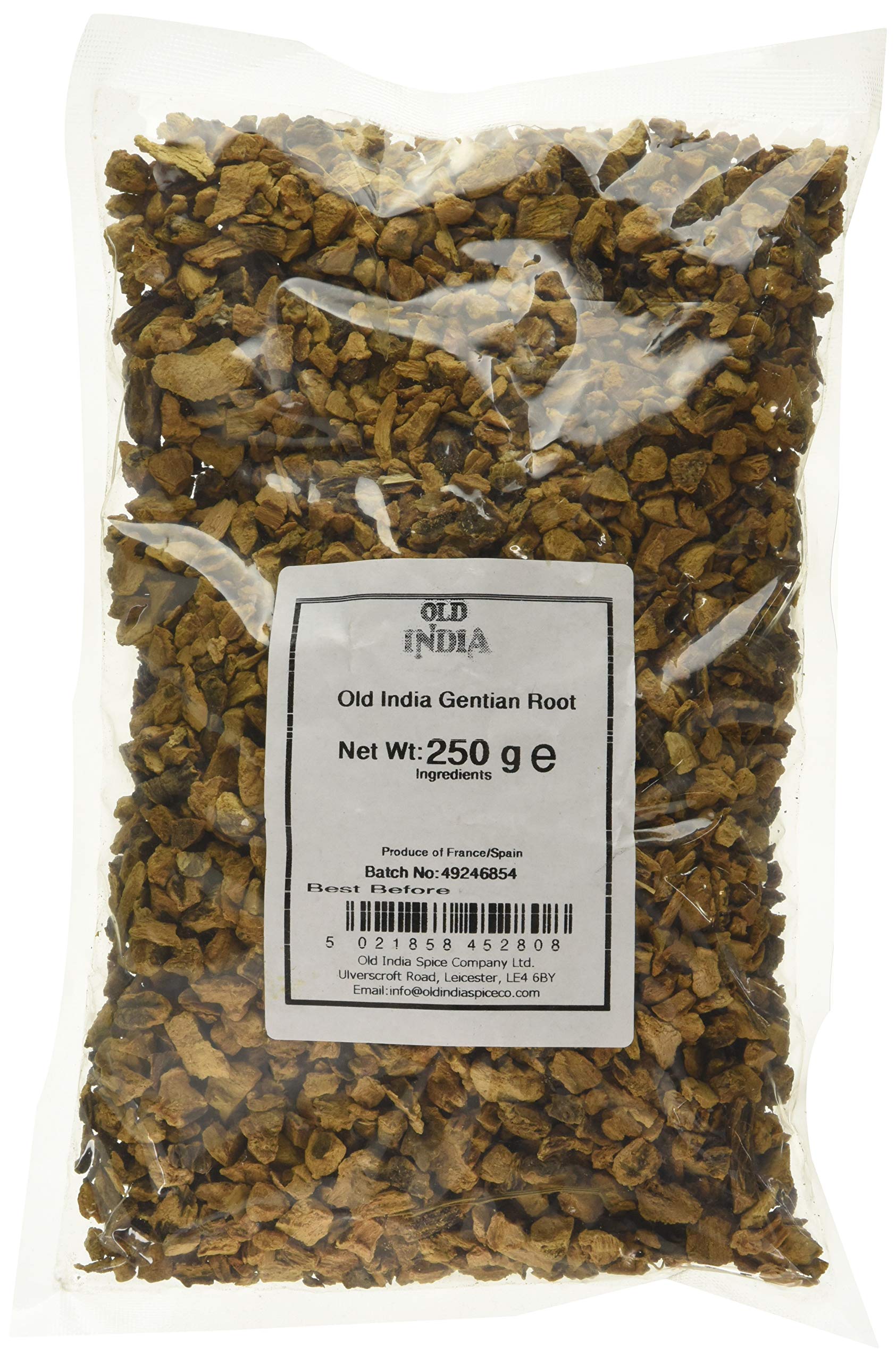 Old India Gentian Root 250g – Dried Herbal Supplement and Botanical