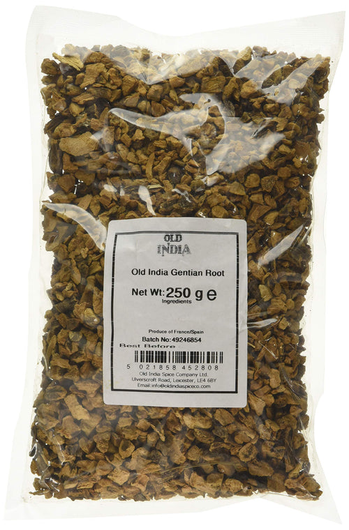 Old India Gentian Root 250g – Dried Herbal Supplement and Botanical